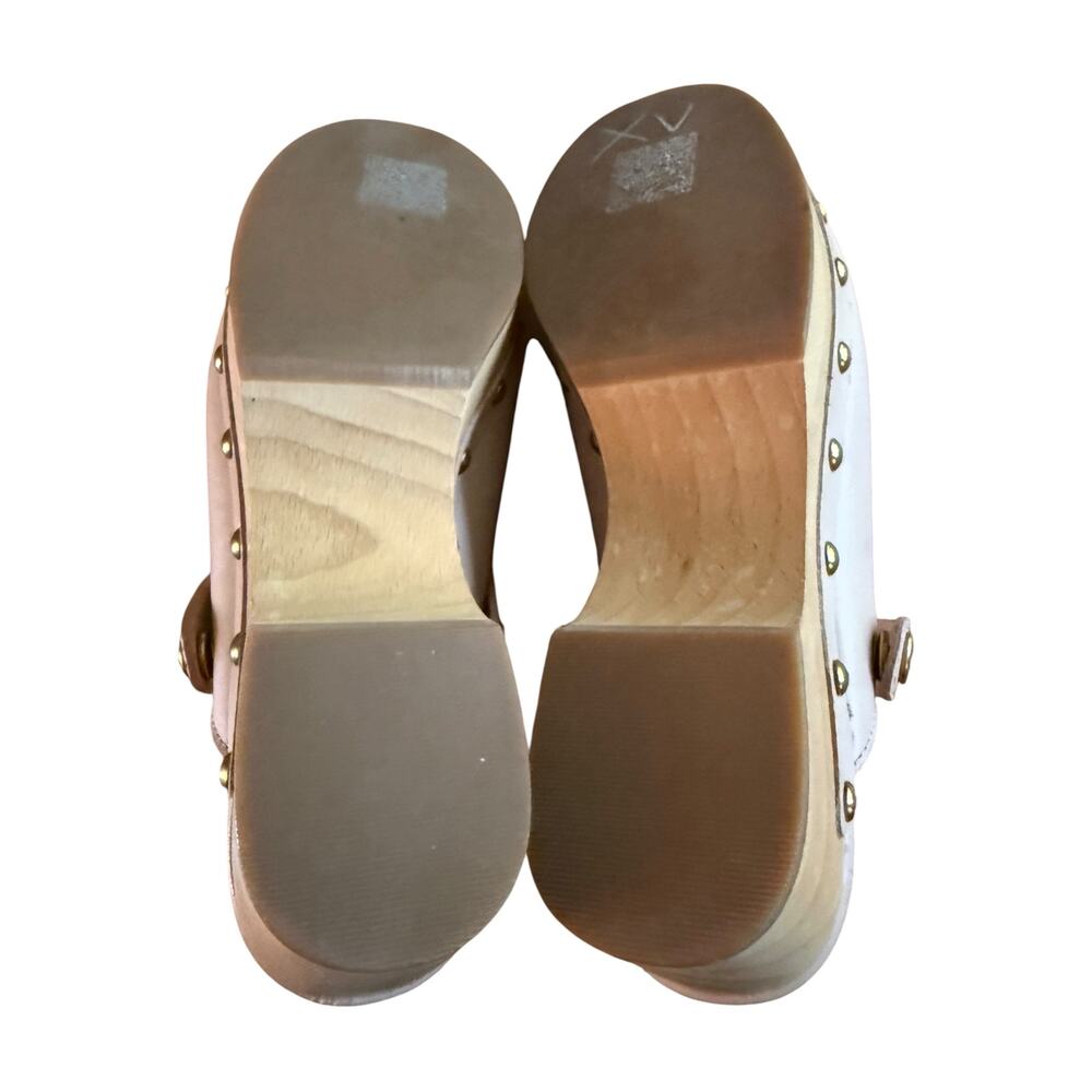 .J.Crew Blush Leather Platform Clogs - Size 8.5 - NWOT - Picture 7 of 9